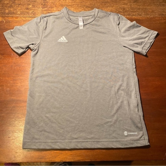ADIDAS Aeroready Grey T-Shirt, Youth - Picture 5 of 7